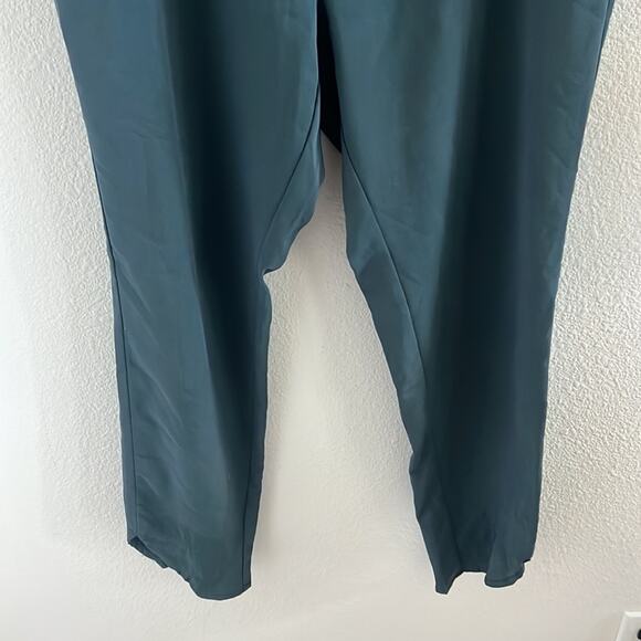 Marine Layer Blue Green Teal Pants Lightweight Pull On Elastic Waist Medium - Picture 4 of 11
